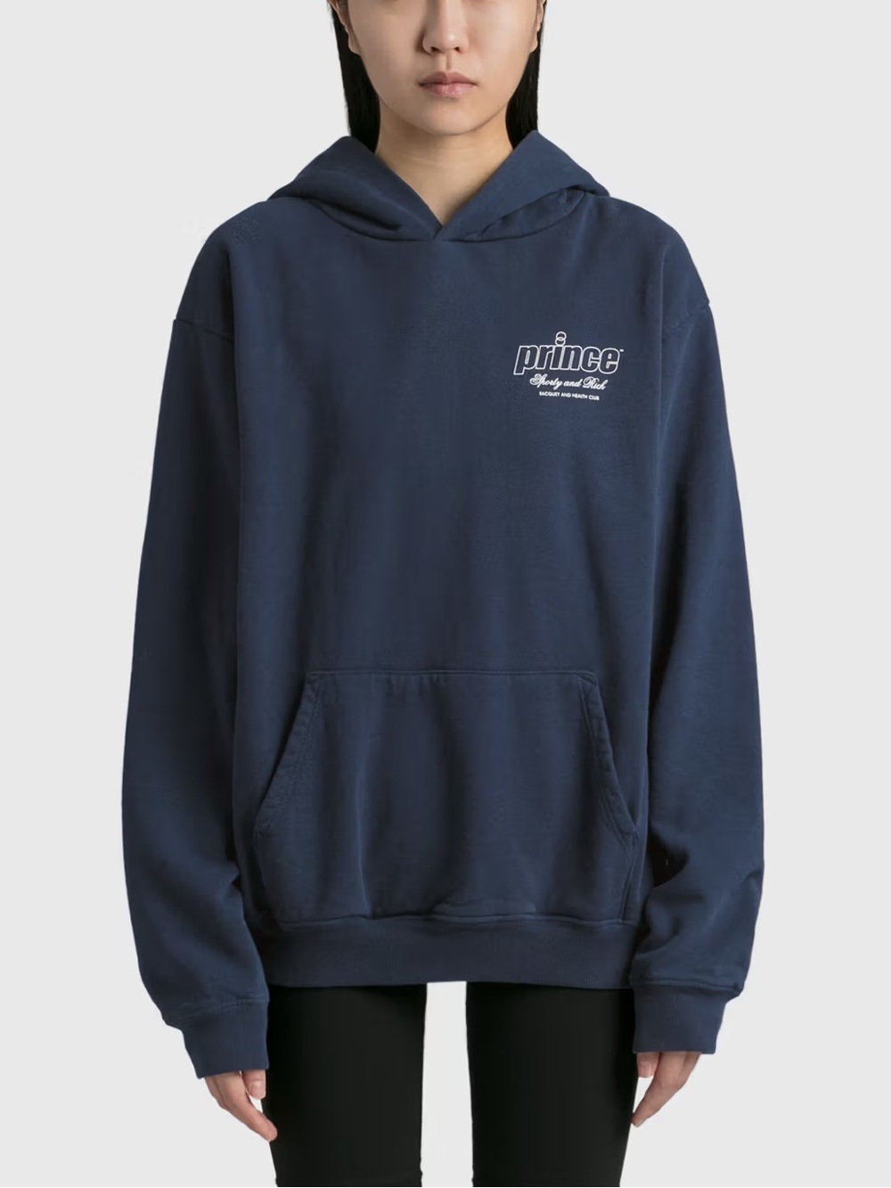 Prince Sporty & Rich Hoodie Navy Blue Sweatshirt Unisex XL